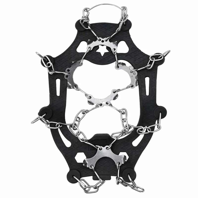 vidaXL Ledus uzlikas apaviem Melna L