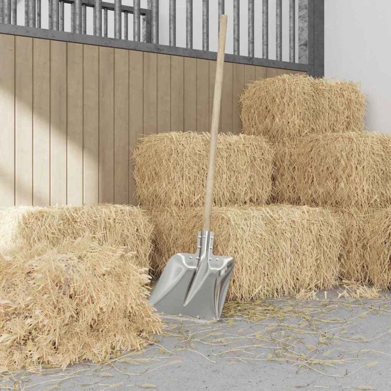 vidaXL Lāpstas Galva 4 pcs Sudraba 45 x 38 cm Alumīnijs