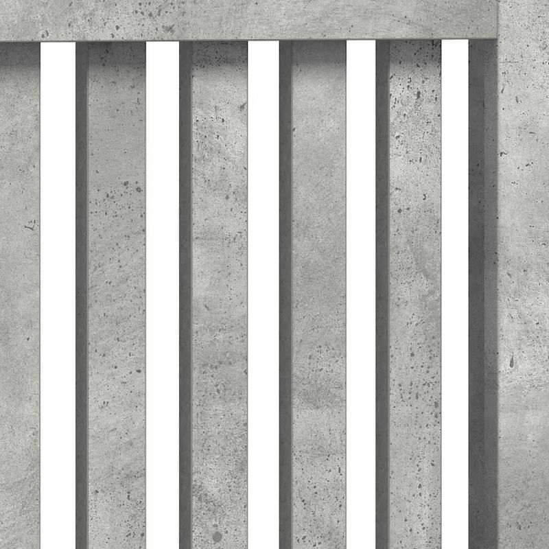 vidaXL Radiatora Vāks Betona pelēks 152 x 19 x 81,5 cm