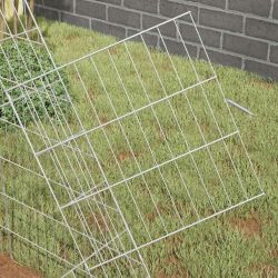 vidaXL Truša būris Sudraba 215 x 100 x 85 cm Cinkots tērauds