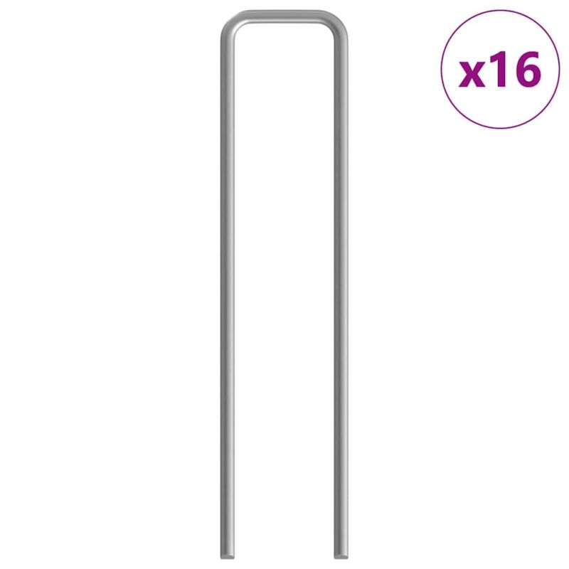 vidaXL Truša būris Sudraba 400 x 100 x 210 cm Cinkots tērauds