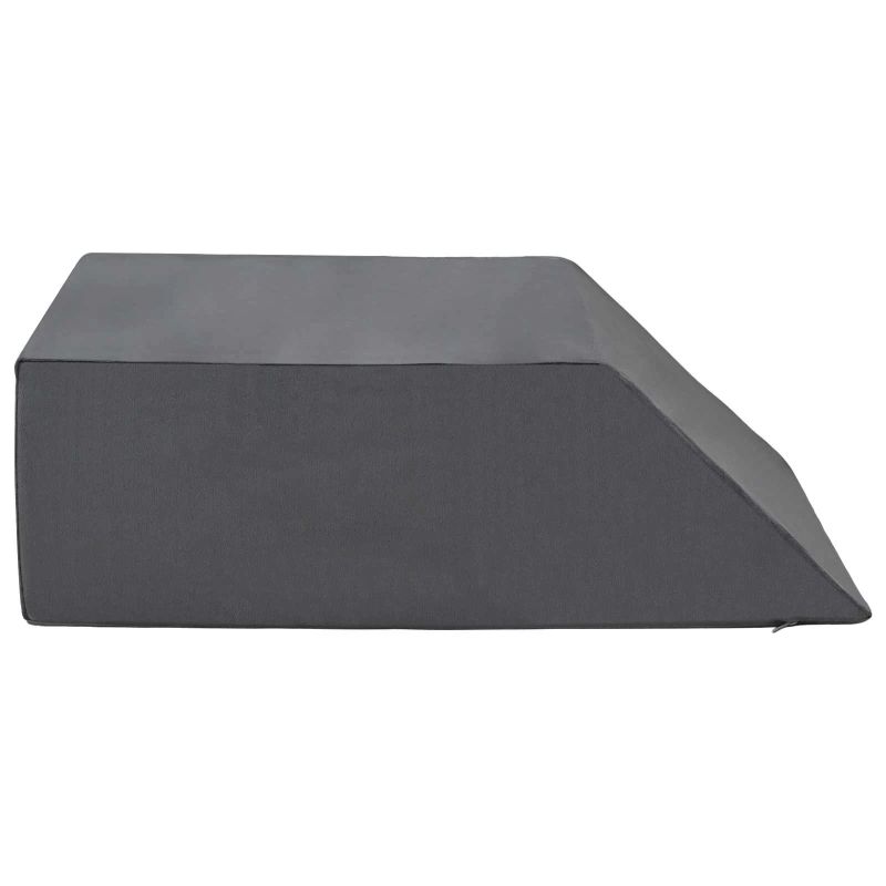 vidaXL Kājas spilvens Vienkrāsains Pelēka 63 x 52 x 19 cm