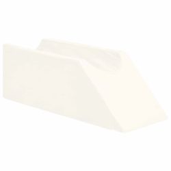 vidaXL Kāju spilvens Vienkrāsains Balts 68 x 25 x 21,5 cm