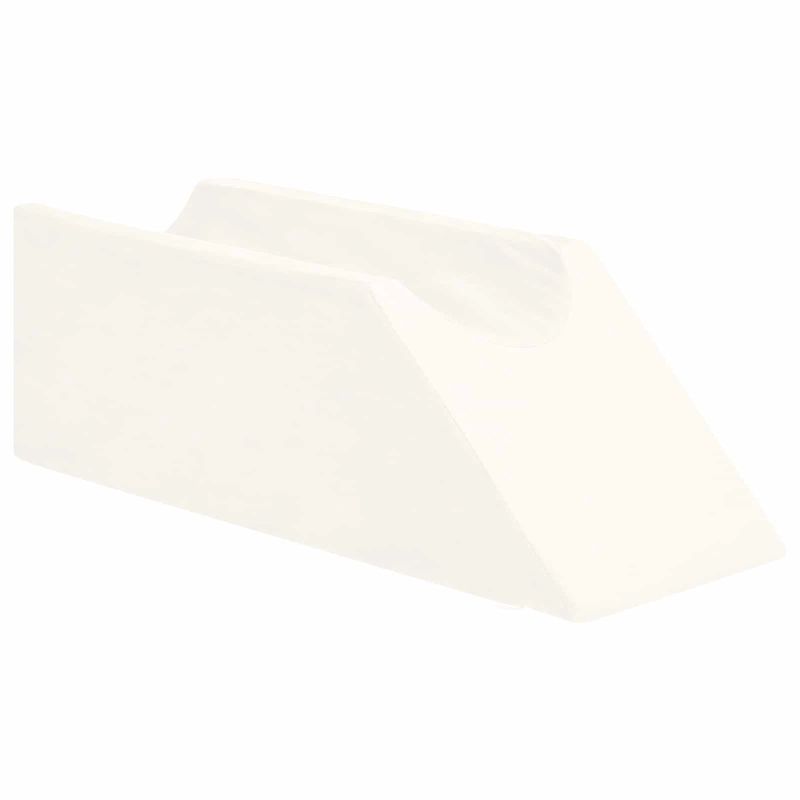 vidaXL Kāju spilvens Vienkrāsains Balts 68 x 25 x 21,5 cm