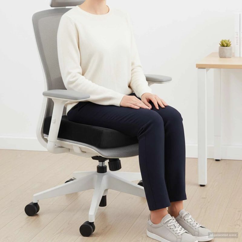 vidaXL Sēdvietas spilvens Melna 40 x 40 x 11 cm