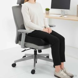 vidaXL Sēdvietas spilvens Vienkrāsains Melna 40 x 40 x 13 cm