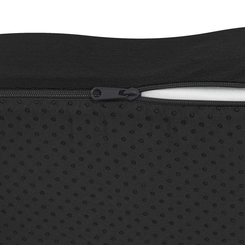 vidaXL Sēdvietas spilvens Vienkrāsains Melna 40 x 40 x 13 cm