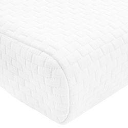 vidaXL Gulēšanas spilvens Vienkrāsains Balts 50 x 30 x 10,5 cm