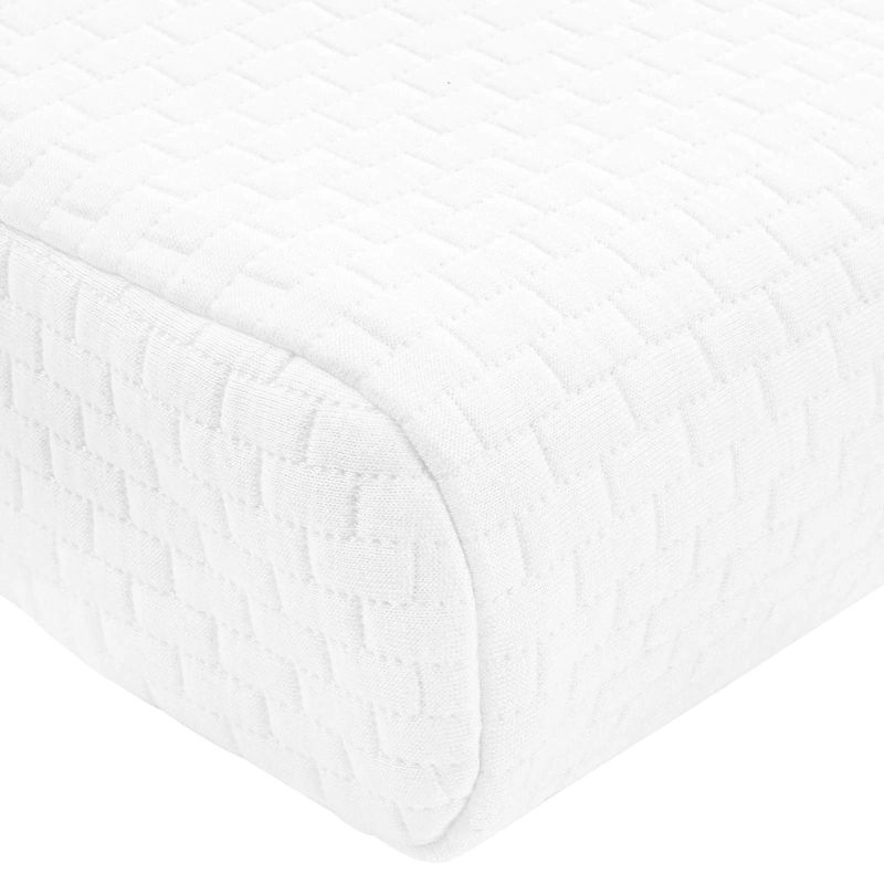 vidaXL Gulēšanas spilvens Vienkrāsains Balts 50 x 30 x 10,5 cm