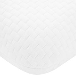 vidaXL Gulēšanas spilvens Vienkrāsains Balts 60 x 40 x 13 cm