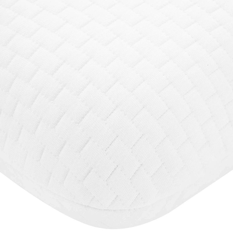 vidaXL Gulēšanas spilvens Vienkrāsains Balts 60 x 40 x 13 cm