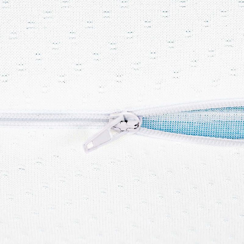 vidaXL Gulēšanas spilvens Vienkrāsains Balts 60 x 40 x 13 cm