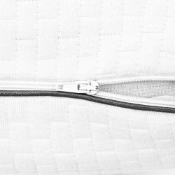 vidaXL Gulēšanas spilvens Vienkrāsains Balts 80 x 35 x 10 cm