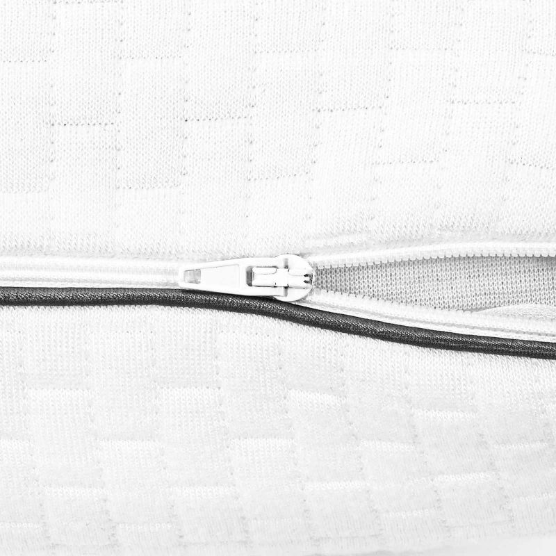 vidaXL Gulēšanas spilvens Vienkrāsains Balts 80 x 35 x 10 cm