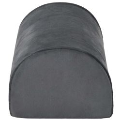 vidaXL Kājas atbalsta spilvens Vienkrāsains Pelēka 42 x 18 x 13 cm