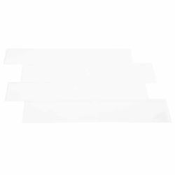 vidaXL Metro flīze 10 pcs Balts 29 x 21 cm Poliuretāns un PET