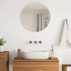 vidaXL Dekoratīvās uzlīmes 20 pcs Balts 30 x 30 x 0,8 cm