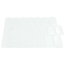 vidaXL Dekoratīvās uzlīmes 50 pcs Balts 30 x 30 x 0,8 cm