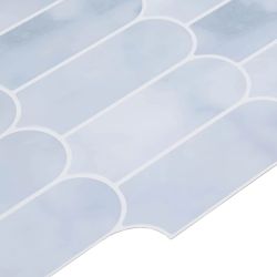 vidaXL Dekoratīvās uzlīmes 10 pcs Gaiši zils 30 x 30 x 0,8 cm