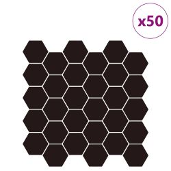 vidaXL Dekoratīvās uzlīmes 20 pcs Rozā 30 x 30 x 0,8 cm