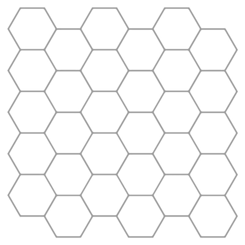 vidaXL Sešstūra flīze 50 pcs Balta pelēka 30 x 30 cm