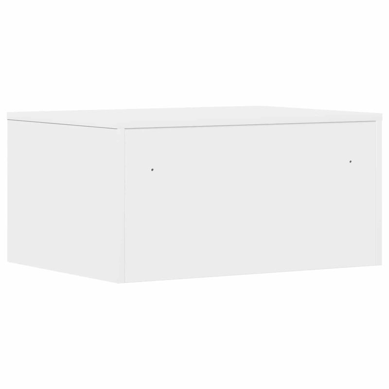 vidaXL Pie sienas stiprināms rakstāmgalds Balts 60 x 45 x 30 cm