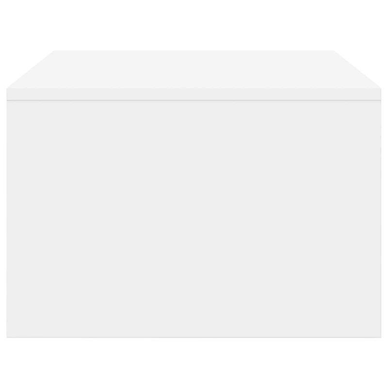 vidaXL Pie sienas stiprināms rakstāmgalds Balts 80 x 45 x 30 cm