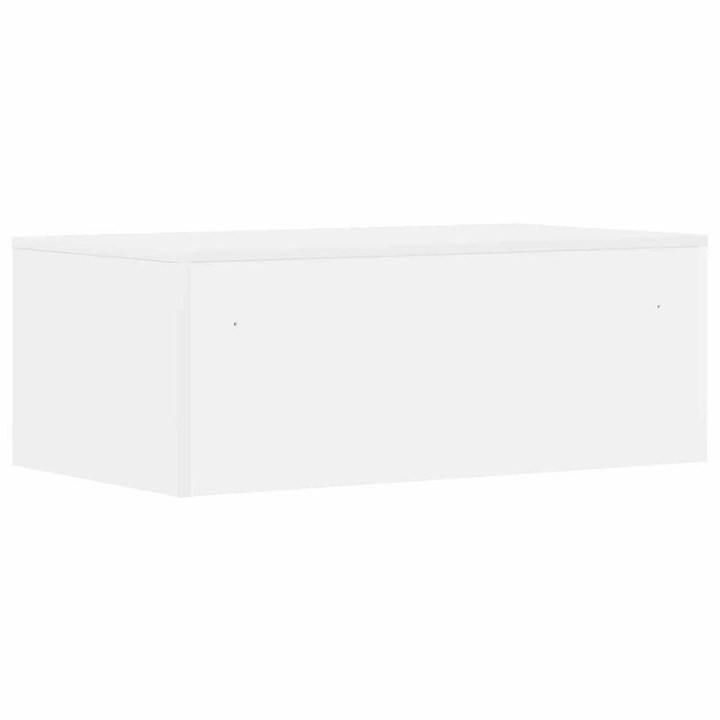 vidaXL Pie sienas stiprināms rakstāmgalds Balts 80 x 45 x 30 cm