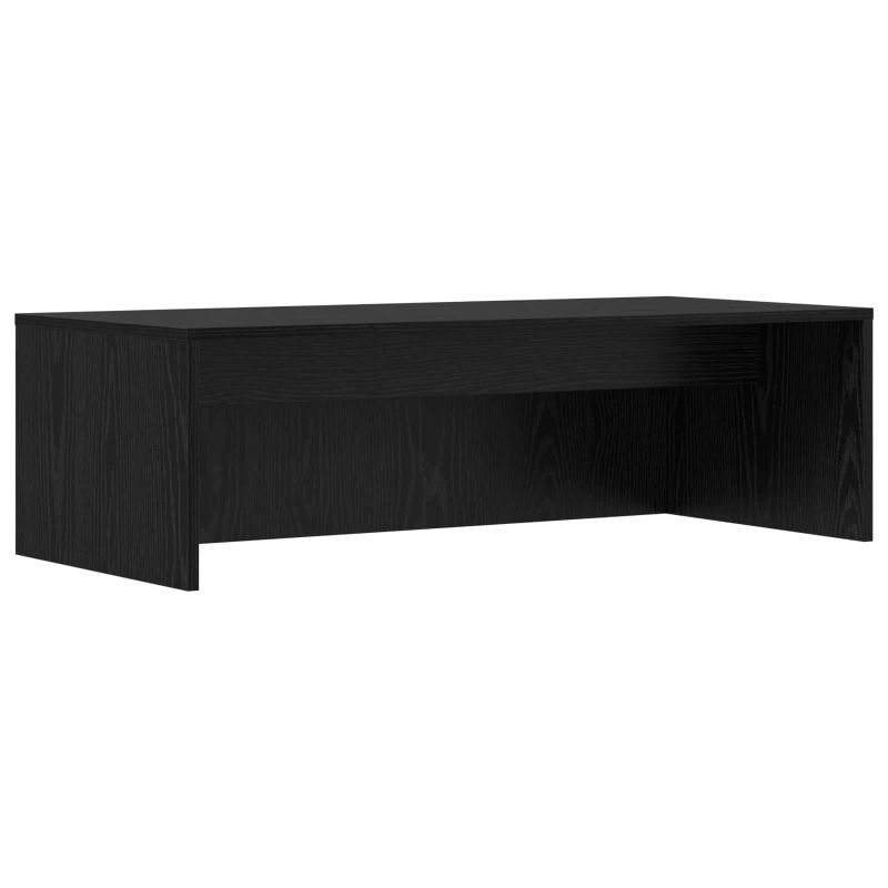 vidaXL Pie sienas stiprināms rakstāmgalds Melns ozolkoks