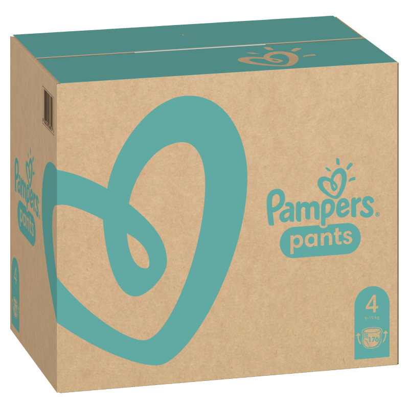 Pampers Pants, Izmērs 4, 176 Autiņbiksītes, 9-15 kg