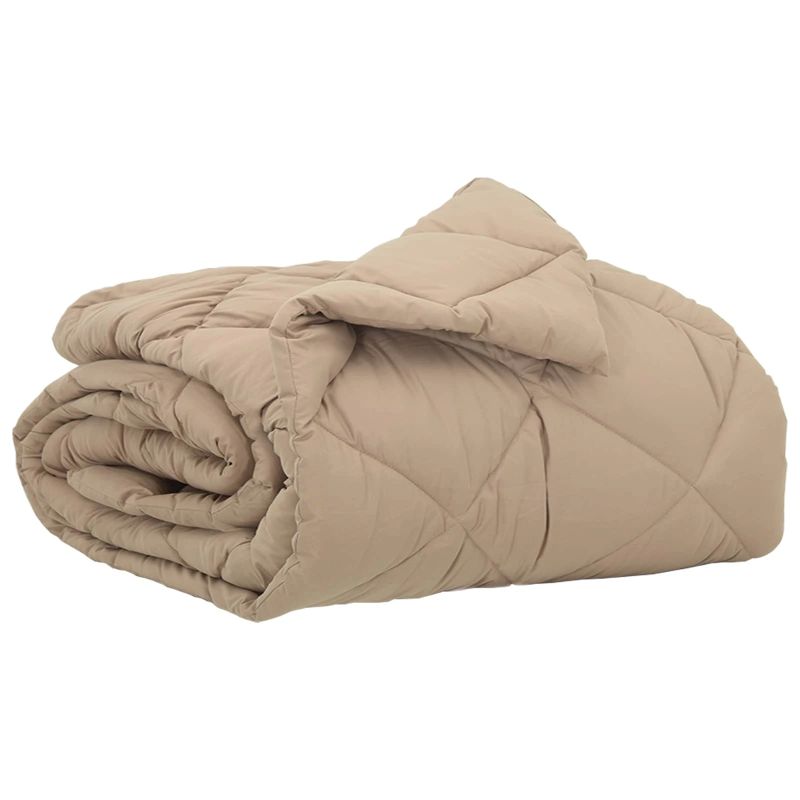 vidaXL Vasaras segas Pelēkbrūna 200 x 135 cm Mikrošķiedra