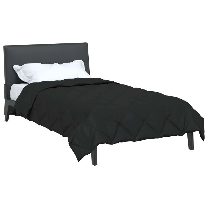 vidaXL Vasaras segas Melna 200 x 140 cm Mikrošķiedra