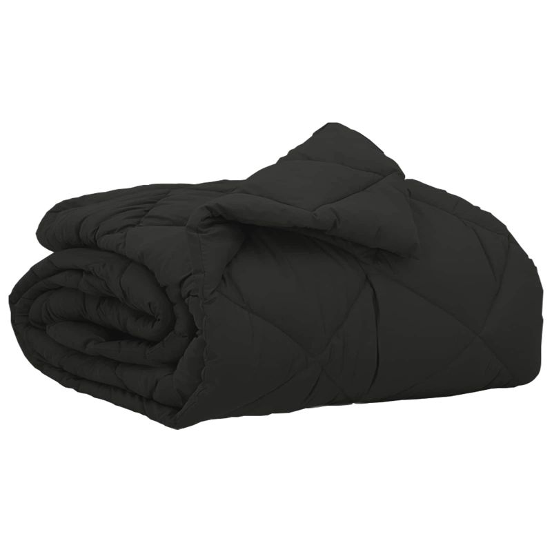 vidaXL Vasaras segas Melna 200 x 155 cm Mikrošķiedra