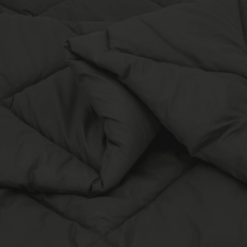 vidaXL Vasaras segas Melna 240 x 260 cm Mikrošķiedra