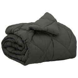 vidaXL Pilnas gada sega Antracīts 220 x 140 cm Mikrošķiedra