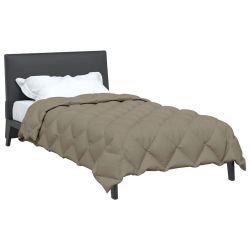 vidaXL Ziemas gultas sega Gaiši pelēks 200 x 135 cm Mikrošķiedra