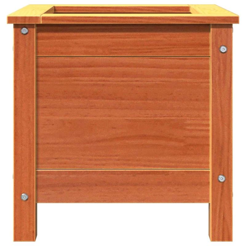 vidaXL Dārza stādītājs Vaks brūns 40 x 40 x 39 cm Ciets priedes koks
