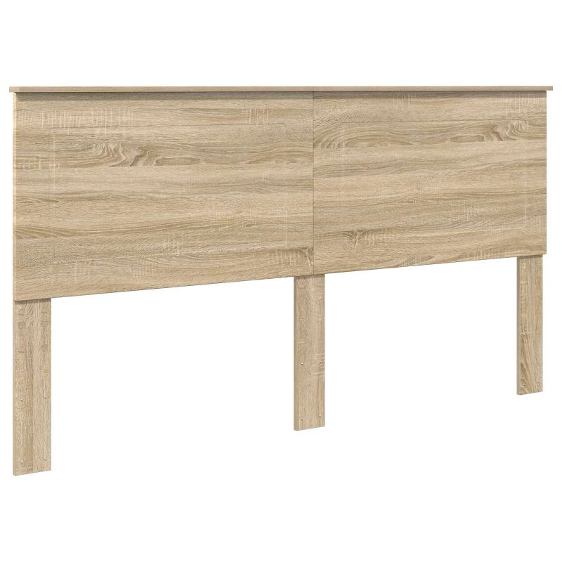 vidaXL Gultas rāmis Sonoma ozols 200 x 200 cm Inženieru koks