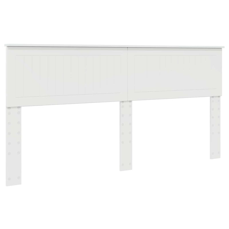 vidaXL Gultas rāmis ar atvilktni Balts 180 x 200 cm Inženieru koks