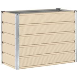 vidaXL Puķu kaste Krēms 480 x 50 x 45 cm Cinkots tērauds