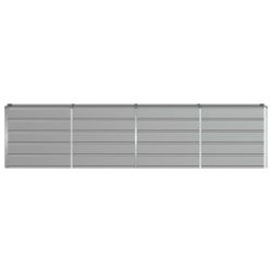 vidaXL Puķu kaste Gaiši pelēks 160 x 40 x 75 cm Tērauds