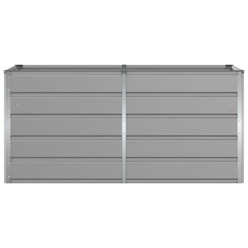 vidaXL Puķu kaste Gaiši pelēks 160 x 80 x 75 cm Tērauds