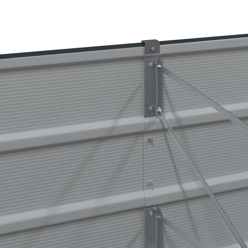 vidaXL Puķu kaste Antracīts 160 x 40 x 75 cm Tērauds