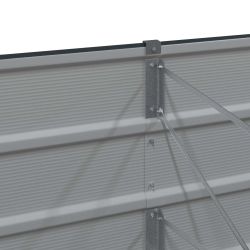 vidaXL Puķu kaste Antracīts 480 x 50 x 45 cm Cinkots tērauds