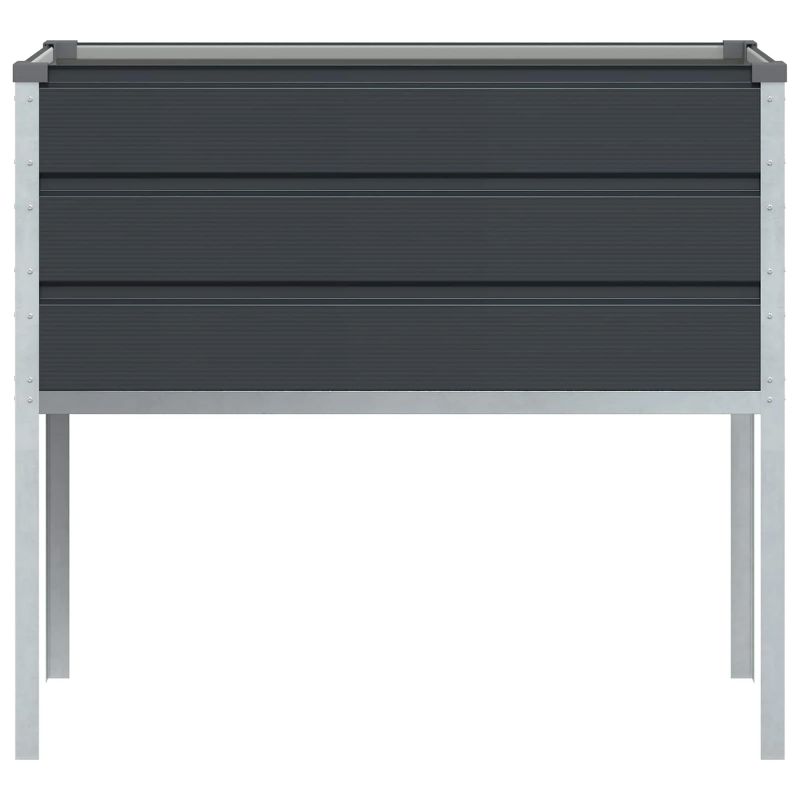 vidaXL Puķu kaste Antracīts 100 x 45 x 90 cm Cinkots tērauds