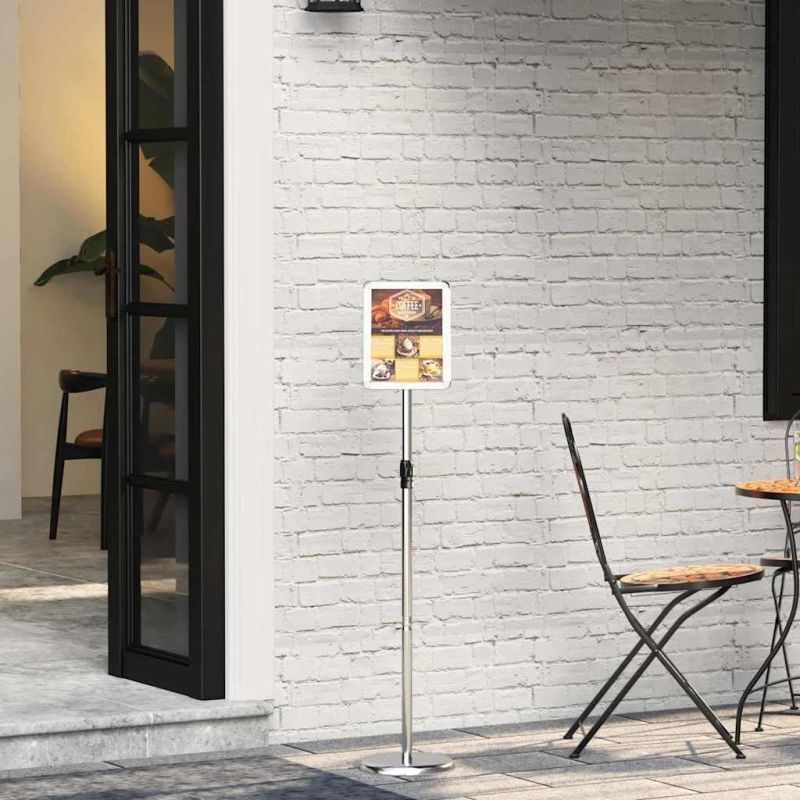 vidaXL Izstāžu stendi Sudraba 25 x 25 x 125 cm Alumīnijs