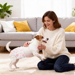 vidaXL Vienreizējās lietošanas suņu autiņbikses mātītēm 30 pcs XS