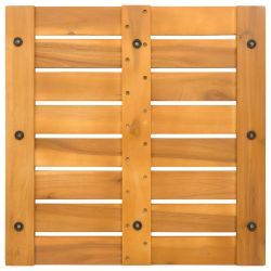 vidaXL Vannas paklājs Vienkrāsains Brūna 50 x 50 cm koka