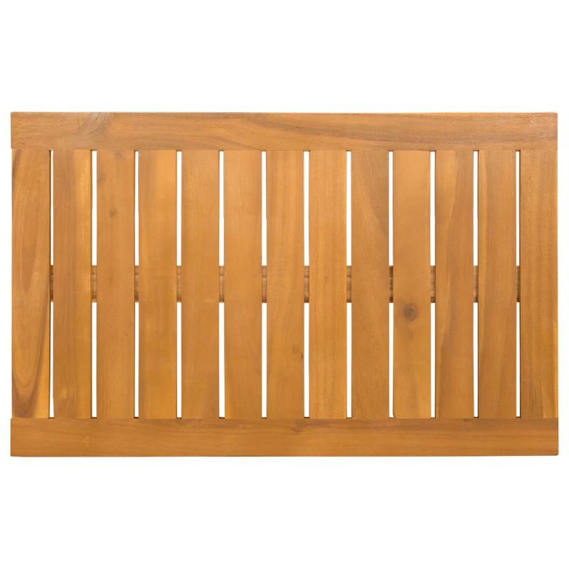 vidaXL Vannas paklājs Vienkrāsains Brūna 80 x 50 cm koka