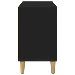 vidaXL Kaķu māja Melna 51 x 30 x 52 cm Inženierijas koks